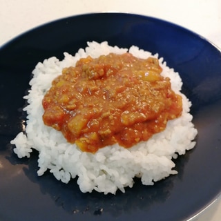 圧力鍋で作る合挽きミンチ無水カレー